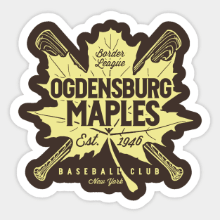 Ogdensburg Maples Sticker